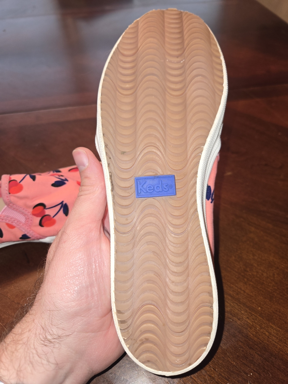 kate spade keds Pink Cherry Print Slip-On Mules - Picture 4 of 6